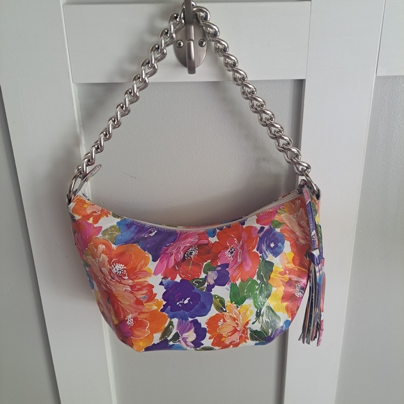 Maurizio Taiuti Floral Leather Shoulder Bag – Made in Italy - Picture 2 of 5